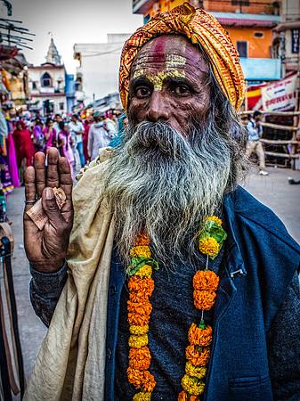 Street portrait in India